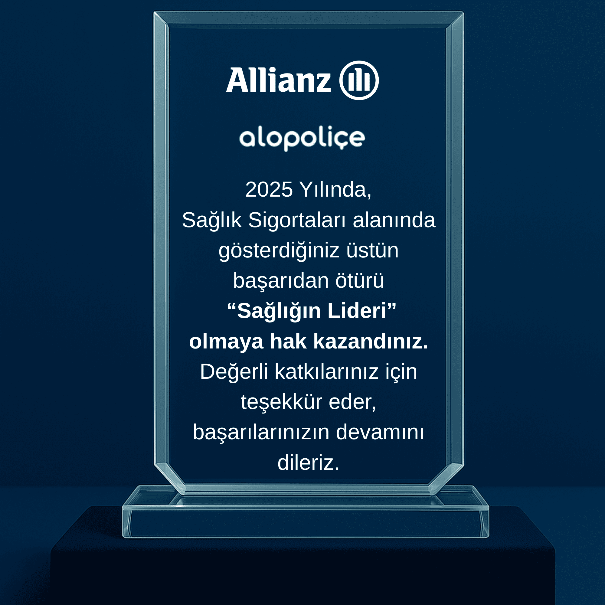 Allianz Sağlığın Lideri ödül görseli